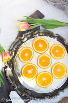 Przepis na Smętne spojrzenie mascarpone, czyli pora na ciasto jogurtowo-pomarańczowe